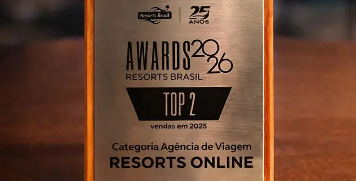 Resorts Online é reconhecida como a 2ª melhor agência de viagens do Brasil